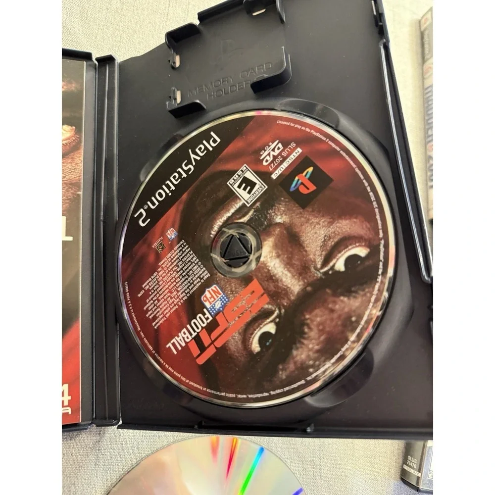 ESPN NFL Football (Sony PlayStation 2, 2003) PS2 With Pamphlet 2 Disc Set Untest